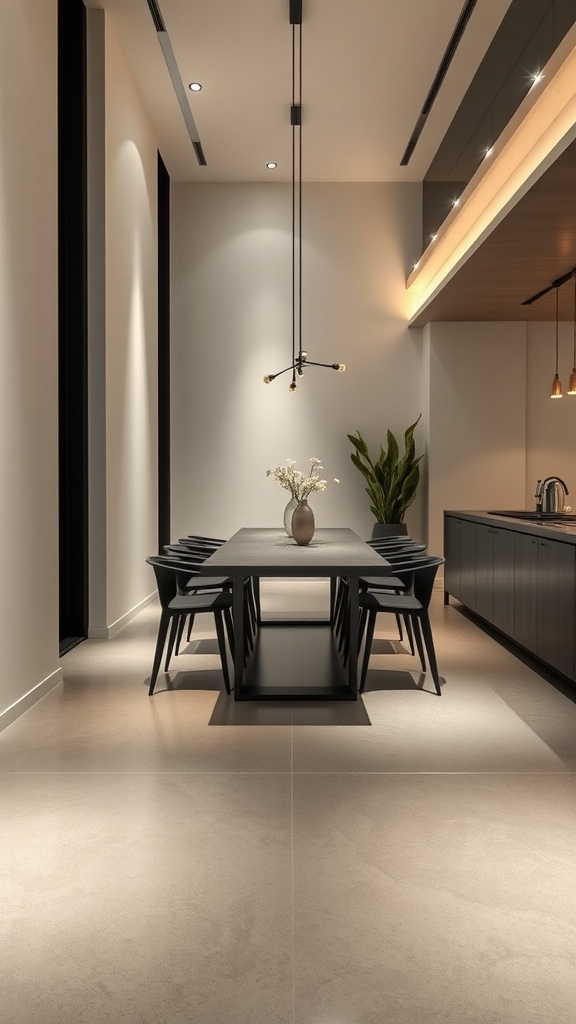 Matte finish epoxy floor showcasing subtle elegance in a modern living space