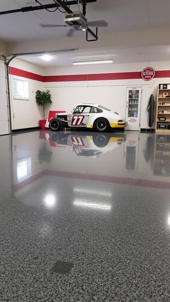 Comparison of matte and glossy epoxy garage floor finishes