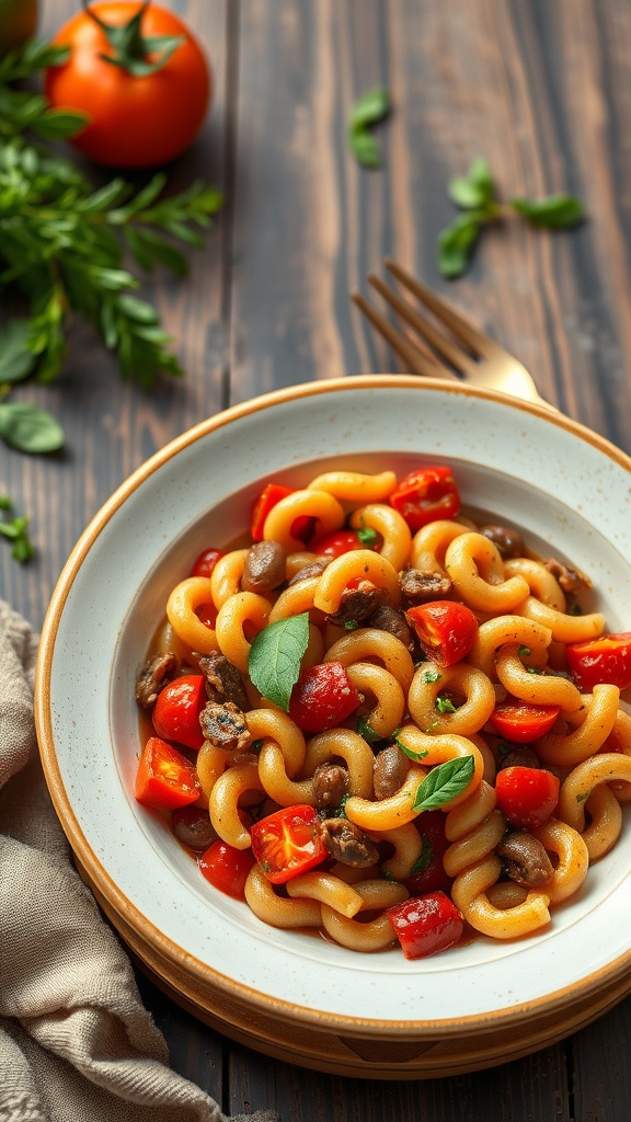 Pasta e Fagioli with Beans and Tomatoes recipe