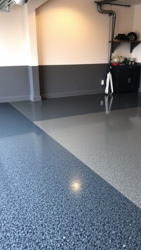 Rustic barnwood epoxy flooring in a cozy interior space.