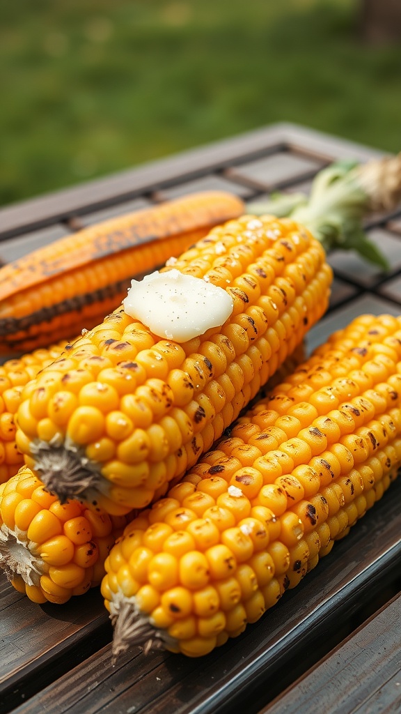 Southern-style corn on the cob with butter