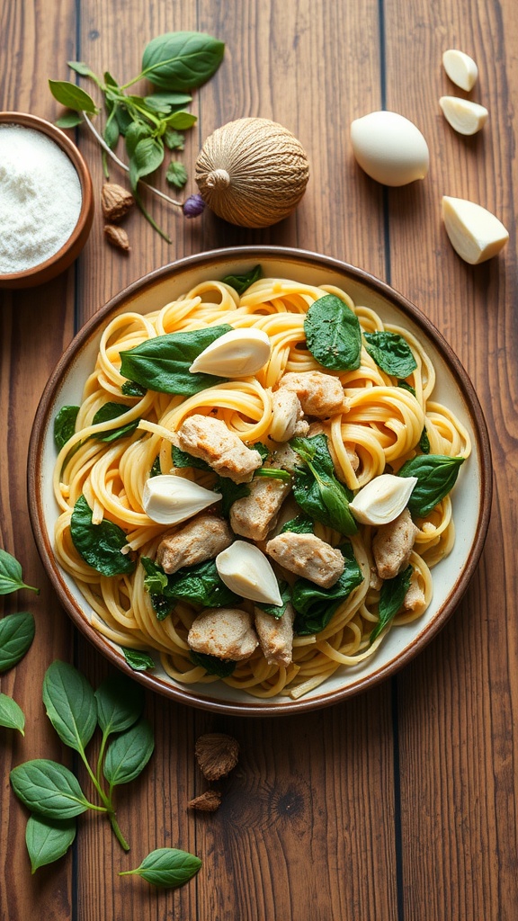 Delicious Marry Me Chicken Pasta with spinach and artichokes