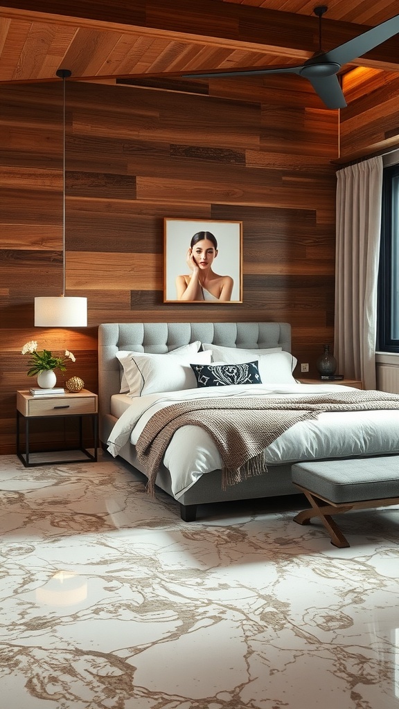 Tools and materials for applying epoxy flooring in a bedroom