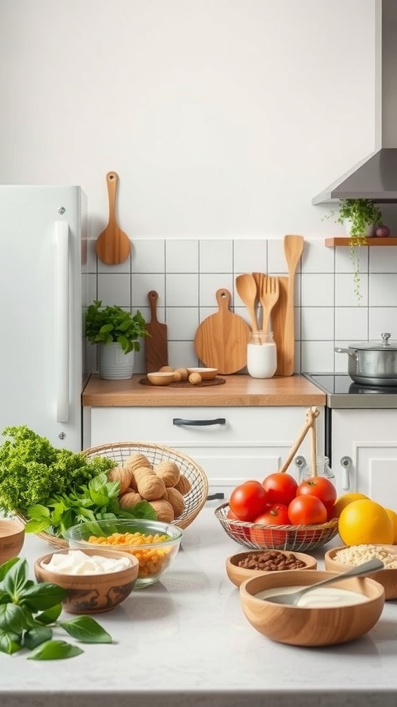 Lemon Butter Baked Cod ingredients and cooking setup