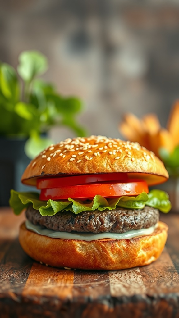 Toasted rye bread bun with filling