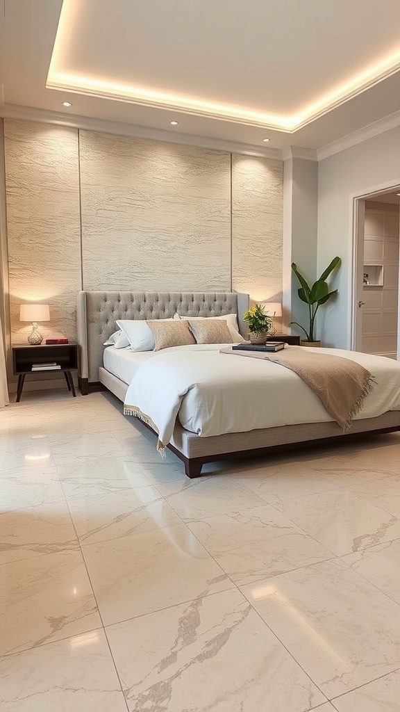 Before and after images of a room with epoxy flooring