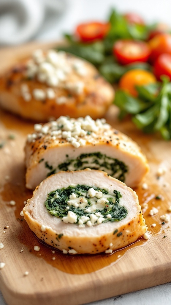 Spinach and Feta Stuffed Chicken
