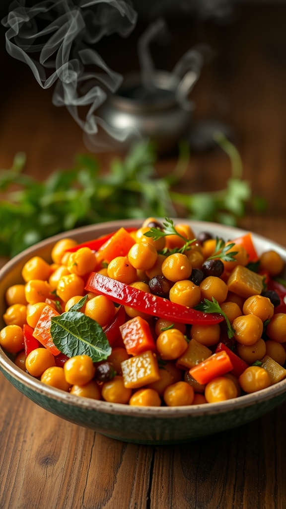 Chickpea And Vegetable Stir Fry
