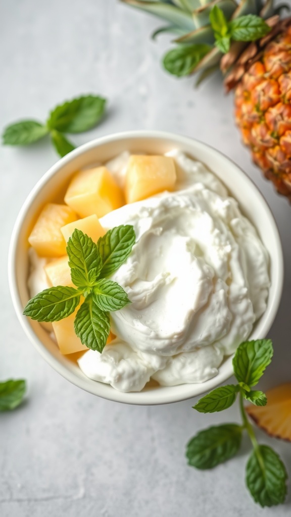Cottage Cheese And Pineapple Bowl
