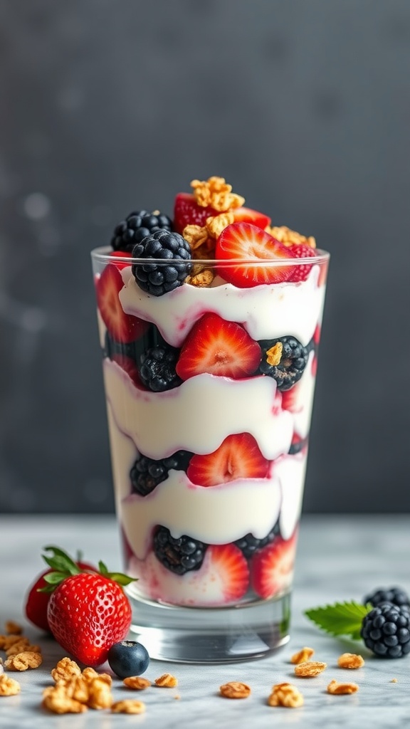 Greek Yogurt And Berry Parfait