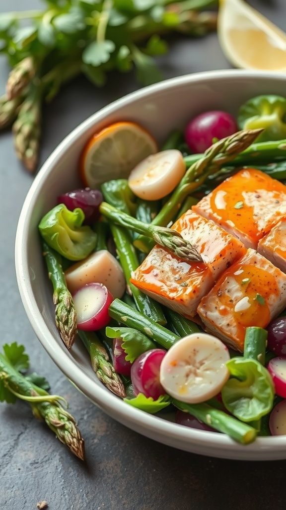 Salmon And Asparagus Salad