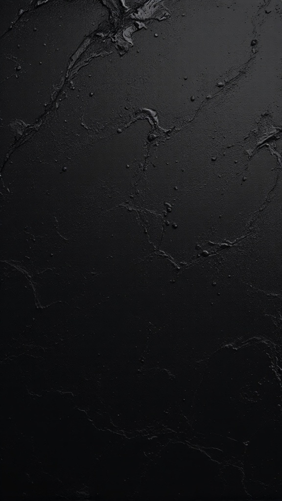 Smooth black surface resembling a painted ceiling