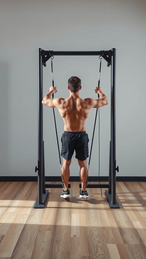 Person doing cable pull-throughs for lower back activation at the gym.