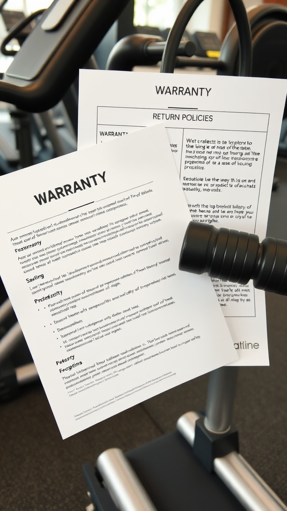 Warranties and return policies for gym equipment