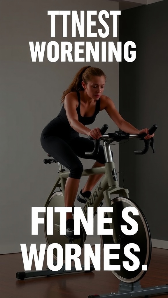 Person using a ProForm exercise bike indoors