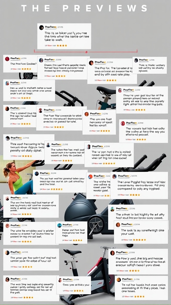 User reviews and testimonials for the ProForm exercise bike