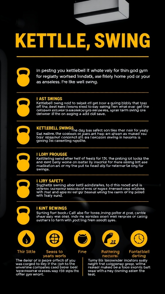 Safety tips for performing kettlebell swings