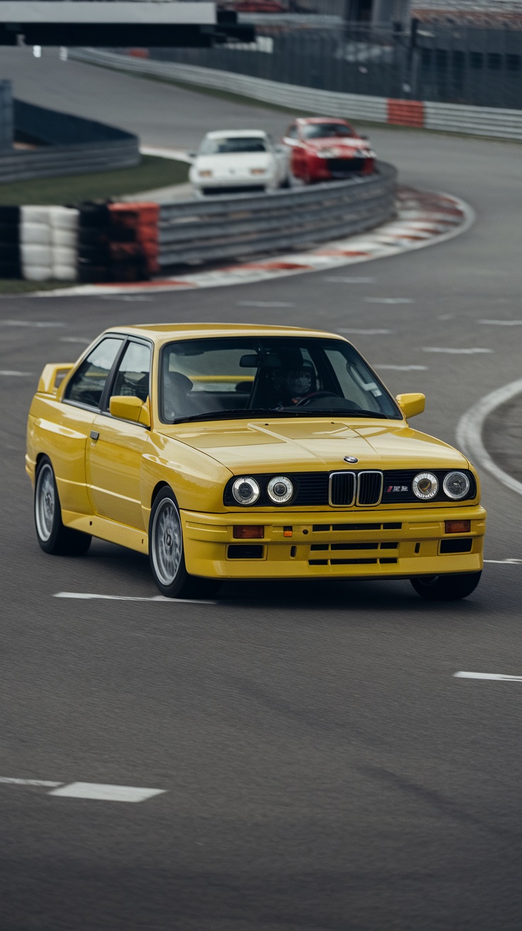 BMW E30 M3 Sport Evolution on a racetrack