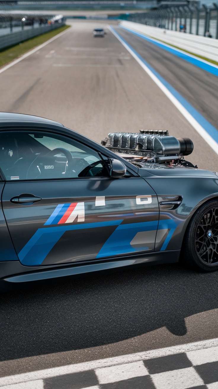 A BMW M3 with a sporty design