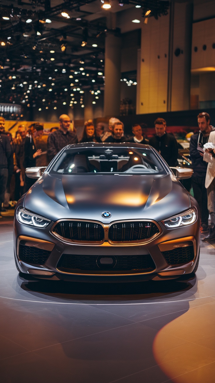 BMW M8 car showcased at an event