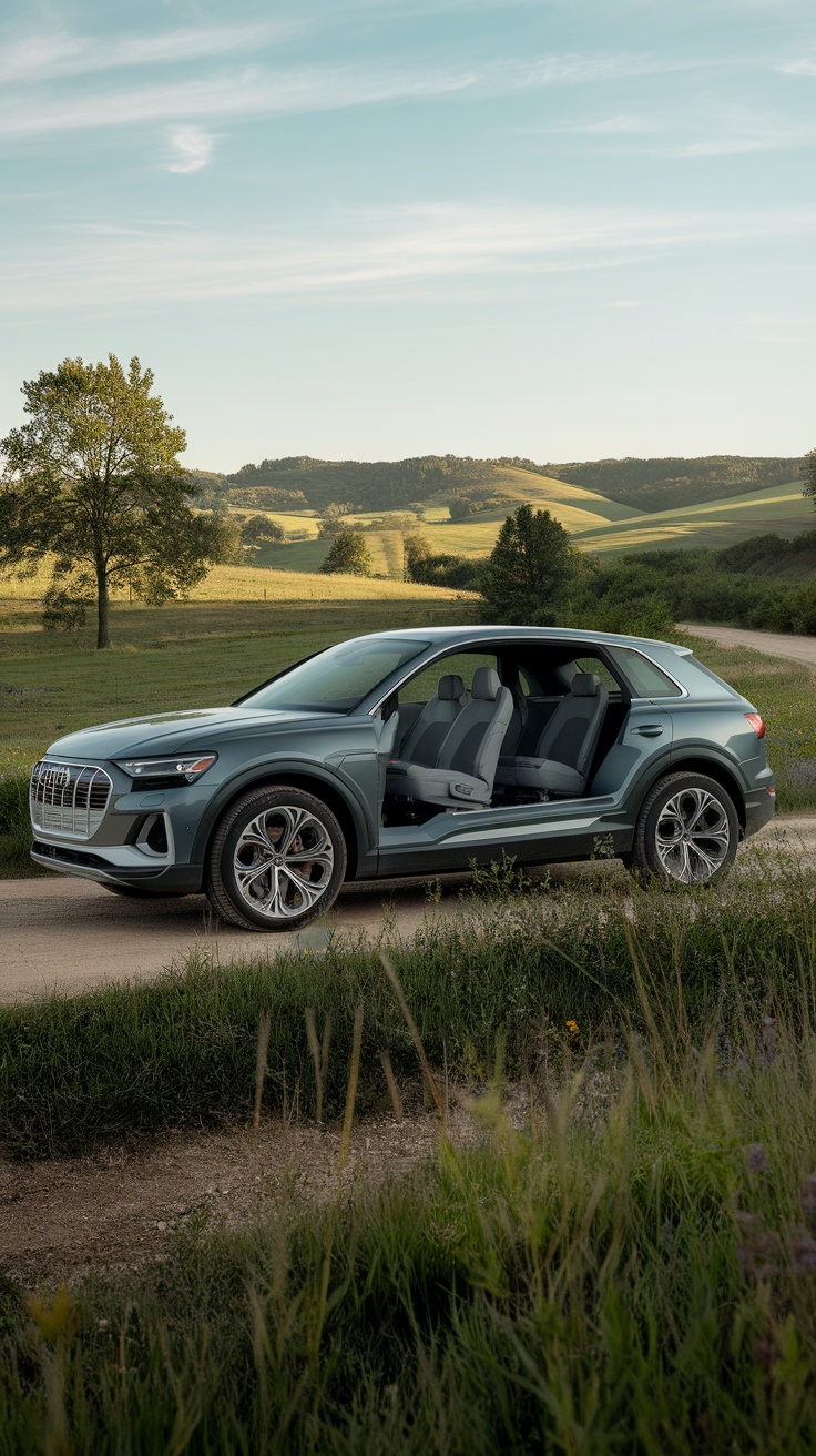 Audi Q5 parked in a scenic landscape