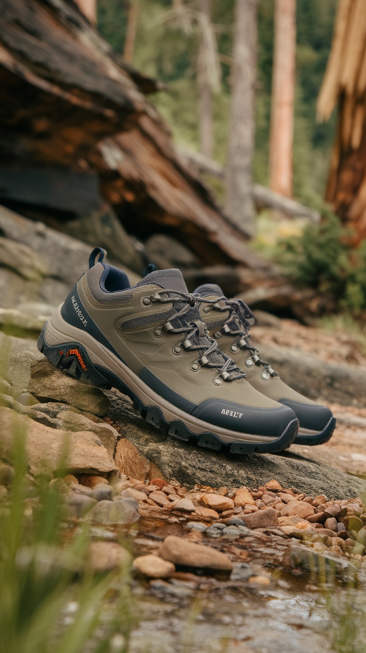 Salomon X Ultra 3 Gtx hiking shoes on rocky terrain
