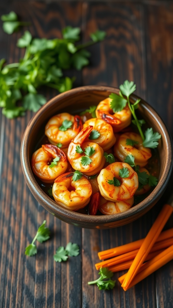 Delicious Chipotle Shrimp Stir Fry with vibrant colors and fresh ingredients.