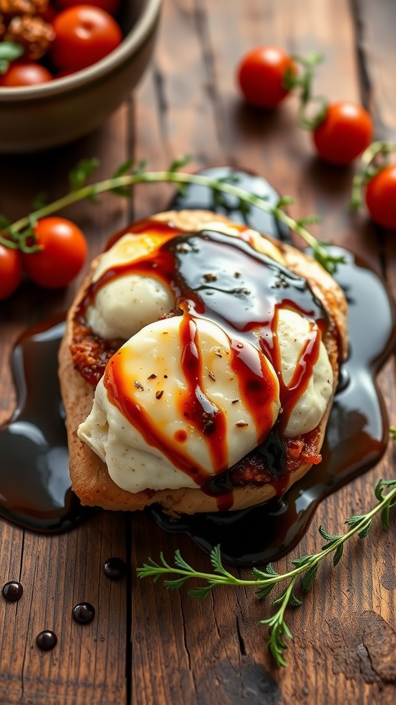 Sun-Dried Tomato and Mozzarella Stuffed Chicken