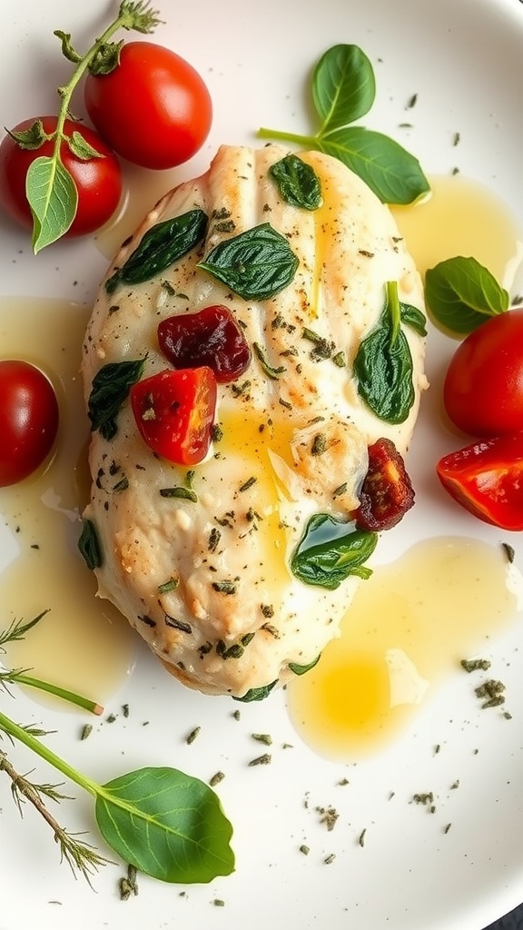 Sundried Tomato and Spinach Stuffed Chicken