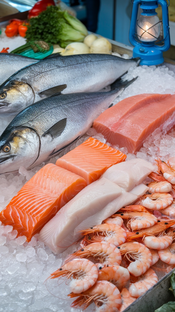 Assortiment de poissons frais pour la cuisson