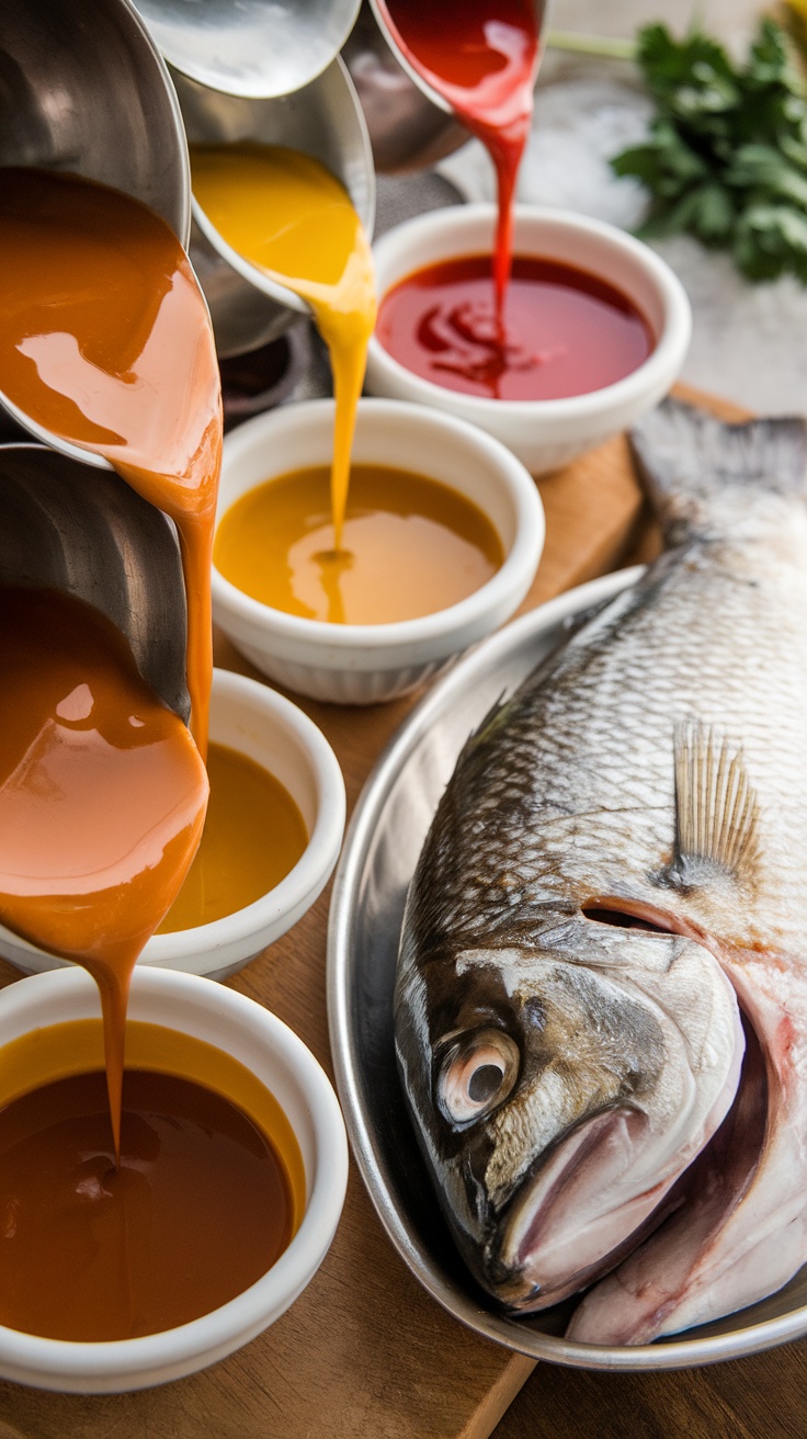 Préparation de marinades pour poisson