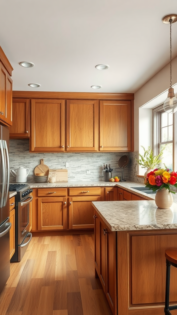 18 Stunning Honey Oak Kitchen Cabinet Ideas for a Timeless Look ...