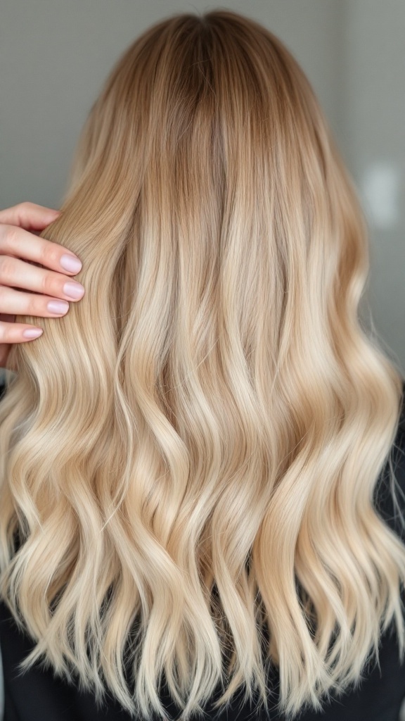 Light brown hair with blonde highlights