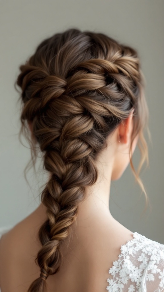 A Twisted Crown Braid hairstyle