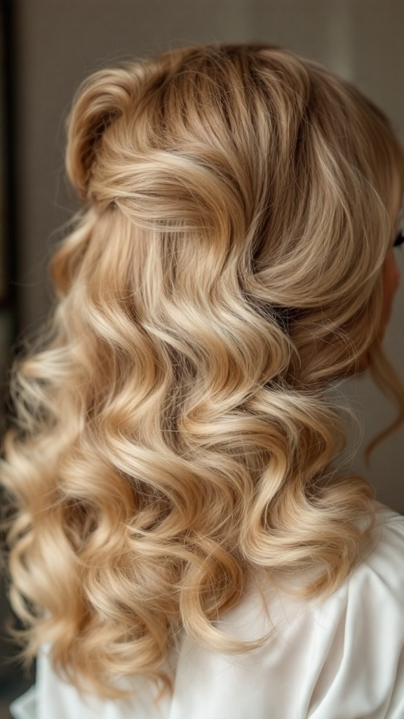 A stylish woman with vintage Hollywood waves hairstyle.