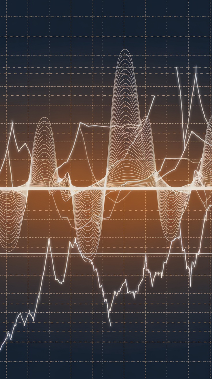 Financial graph showing fluctuations
