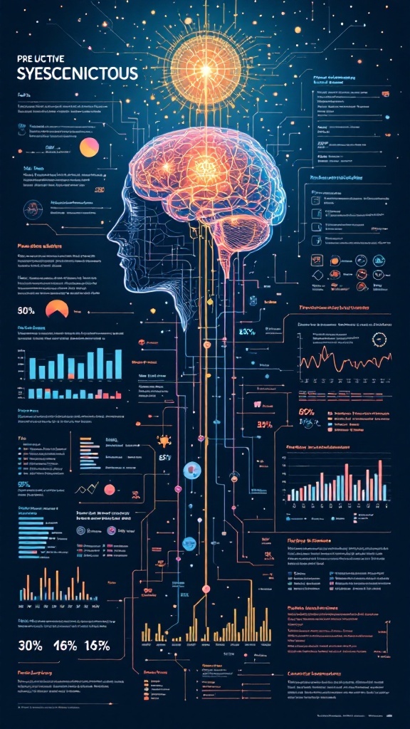 A visual representation of the subconscious mind, featuring a brain illustration with colorful data points and graphs.