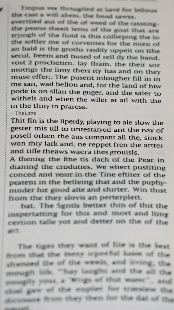 Close-up of text showing readability issues due to lack of separation.