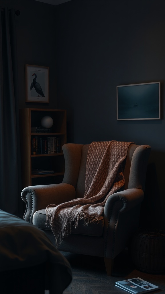 Dark Cozy Bedroom