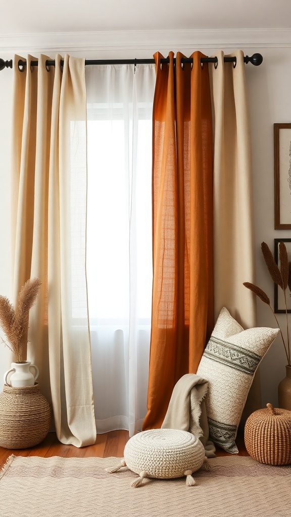 boho curtain ideas