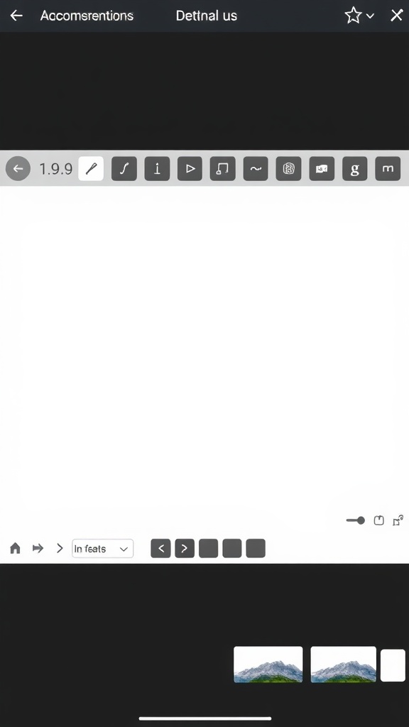 Prezi editing interface showing various tools and a blank canvas for creating presentations.