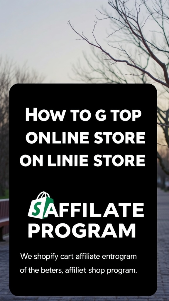 Graphic of Shopify Affiliate Program benefits
