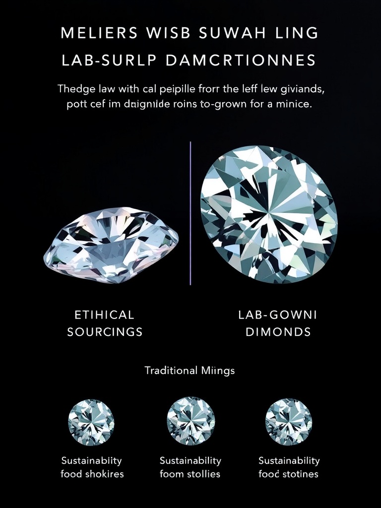 Two lab-grown diamond engagement rings displayed on a soft pink background.