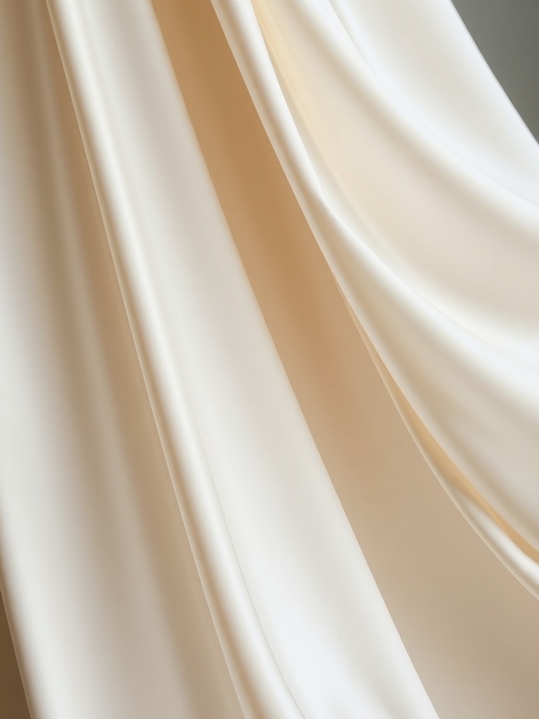 Soft draping fabric in a neutral tone