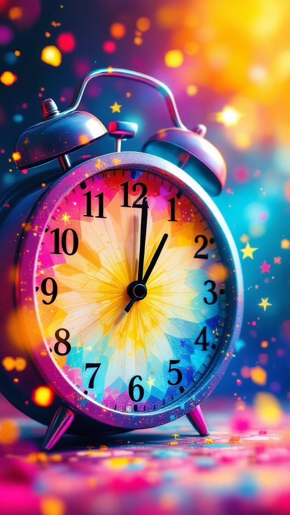 Couple happily engaged with a clock in the background, showing the importance of timing in sharing engagement moments.