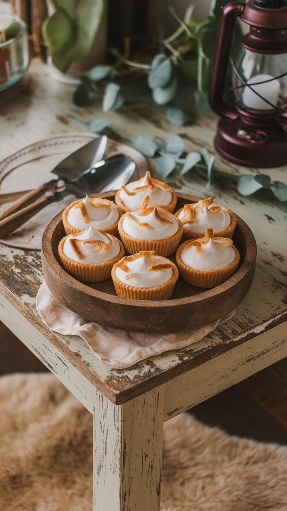 Coconut Cream Pie Cups with Toasted Flakes