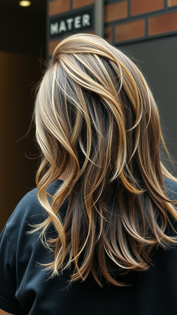 A modern mullet hairstyle for men featuring textured layers and highlights