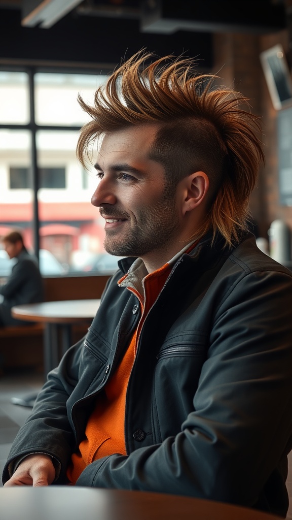 A man with a shaggy mullet hairstyle, smiling in a casual setting.