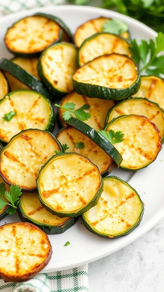 Air Fried Garlic Parmesan Zucchini