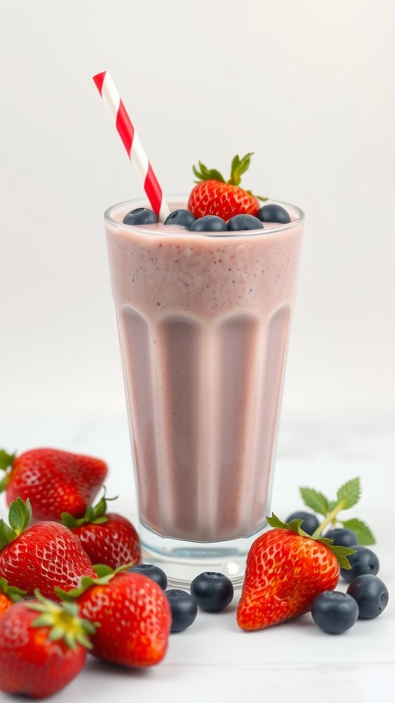 Delicious Berry Banana Bliss smoothie